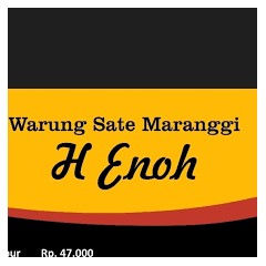 Logo warung sate maranggi H enoh