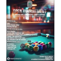 Logo arena billiard resto & coffee bogor